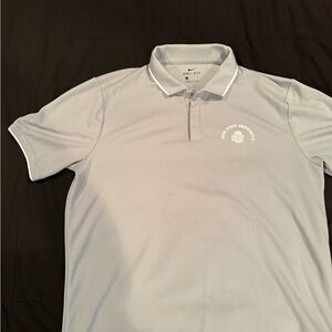 Nike Light Gray Dri-FIT Ohio State University Polo
